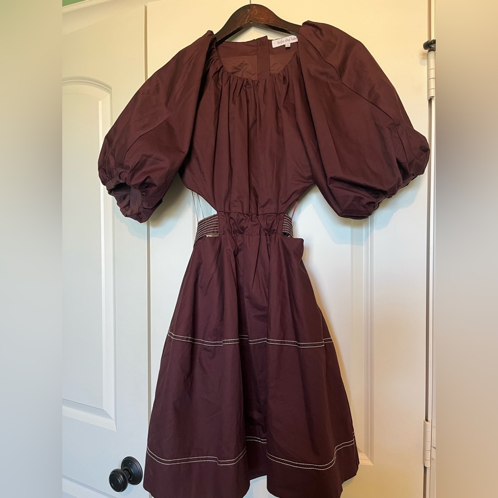 Sophie The Label maroon dress